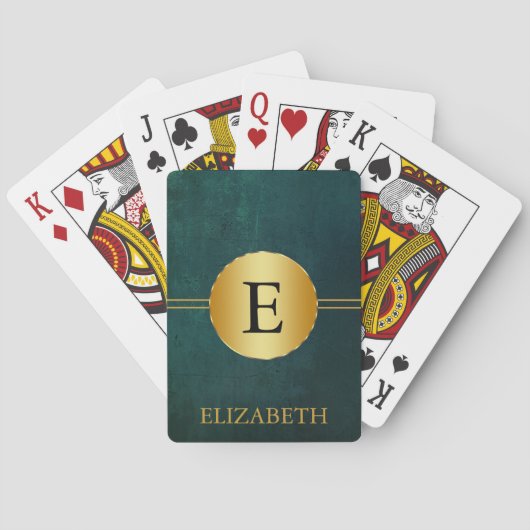 Monogram op maat pokerkaarten (Achterkant)