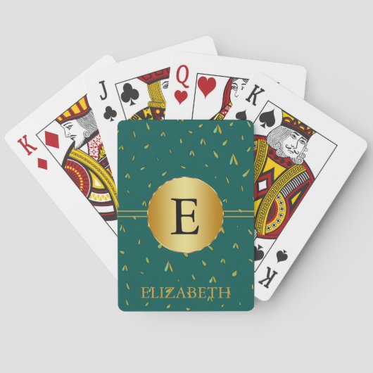 Monogram op maat pokerkaarten (Achterkant)