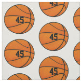 Monogram op maat van Basketball Number Stof (Swatch)