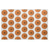 Monogram op maat van Basketball Number Stof (Fat Quarter)