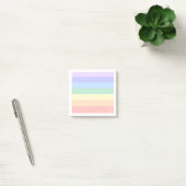 Monogram op pastel regenboog & witte lijst post-it® notes (Kantoor)