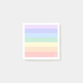 Monogram op pastelregenboog en wit Lijst Post-it® Notes (Voorkant)