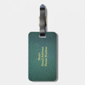 Monogram op Regendruppelstructuur Bagagelabel (Achterkant verticaal)