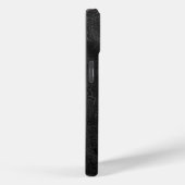 Monogram op zwart leer Case-Mate iPhone case (Achterkant / Rechts)