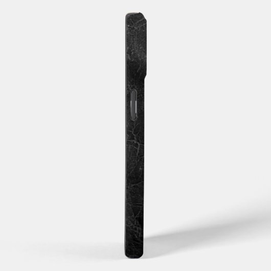 Monogram op zwart leer Case-Mate iPhone case (Achterkant / Rechts)