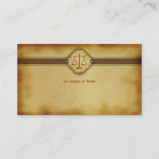 Monogram | Openbaar aanklager Visitekaartje (Achterkant)