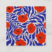 Monogram Oproepkaart, Monogram Behuizing Kaarten Vierkante Visitekaartje (Achterkant)