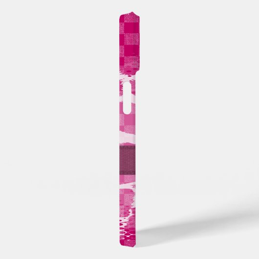 Monogram opvliegend roze paarse koolstof Case-Mate iPhone case (Achterkant / Rechts)