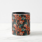 Monogram | Oranje Abstract flessenpatroon Mok (Midden)