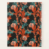 Monogram | Oranje Abstract flessenpatroon Planner (Achterkant)