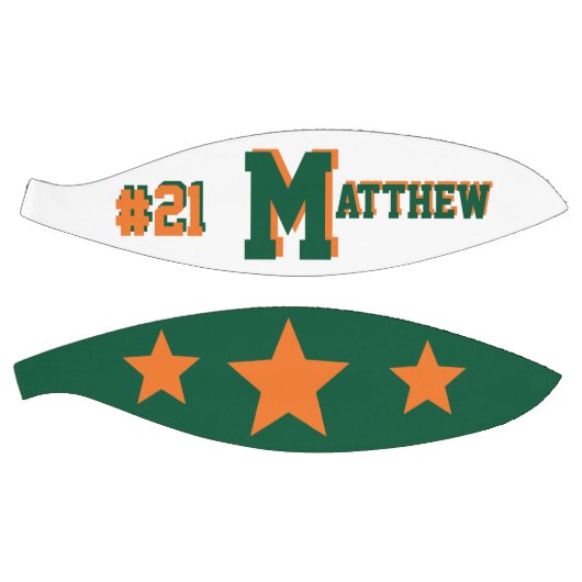 Monogram Oranje en Groen Basketbal (Panelen)