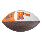 Monogram Oranje en Paars American Football (Gedraaid 270)