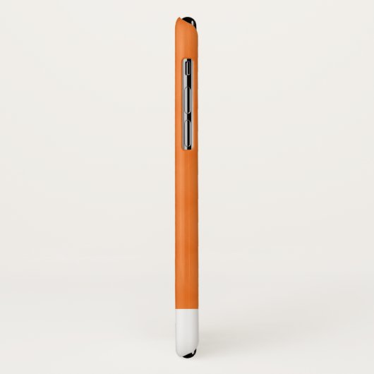 Monogram Oranje en wit Polka Dots Pattern Case-Mate iPhone Case (Achterkant/links)