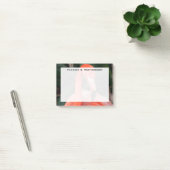 Monogram Oranje Flamingo Waadvogel Close-up Post-it® Notes (Kantoor)