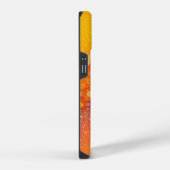 Monogram Oranje Glitter iPhone Hoesje (Rechterkant)