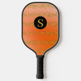 Monogram Oranje Glitter Pickleball Paddle