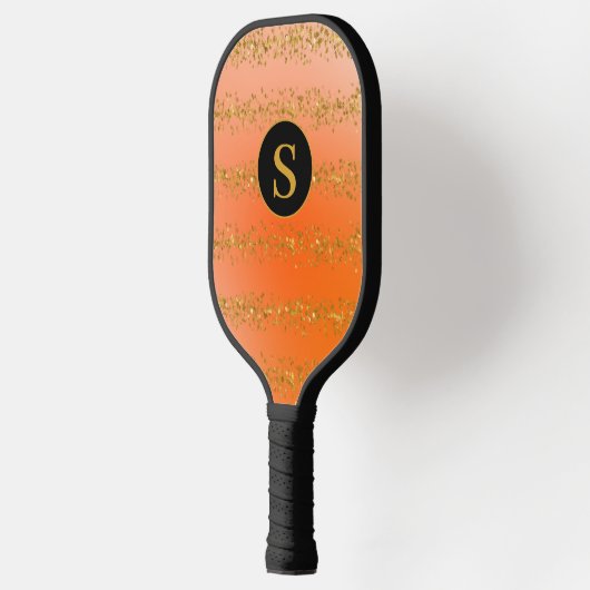 Monogram Oranje Glitter Pickleball Paddle (Links)