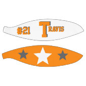 Monogram Oranje, grijs en wit Basketbal (Panelen)