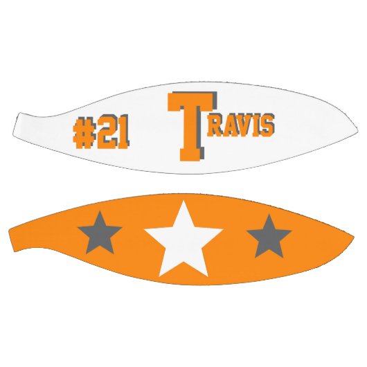 Monogram Oranje, grijs en wit Basketbal (Panelen)