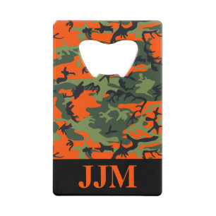 Monogram Oranje Jacht Camo Camouflage  Creditkaart Flessenopener