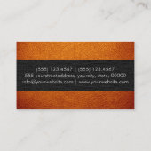 Monogram Oranje Leder Kijk uit Visitekaartje (Achterkant)