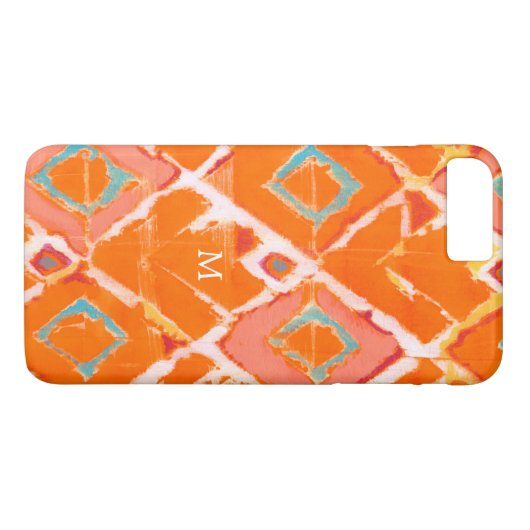 Monogram | Oranje stam II Case-Mate iPhone Case (Achterkant (Horizontaal))