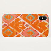 Monogram | Oranje stam II Case-Mate iPhone Case (Achterkant (horizontaal))