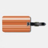 Monogram oranje strepen bagagelabel (Achterkant horizontaal)