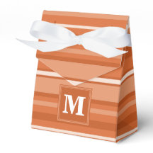 Monogram oranje strepen
