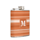 Monogram oranje strepen heupfles (Rechts)