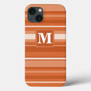 Monogram oranje strepen Hoesje-Mate iPhone draagta Case-Mate iPhone Case
