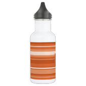 Monogram oranje strepen waterfles  (Links)