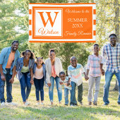 Monogram Oranje Stripes Summer Family Reunion Spandoek