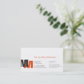 Monogram Oranje Visitekaartje (Staand voorkant)