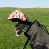 Monogram Oranje Waterverf Floral Golfheadcover (Insitu)