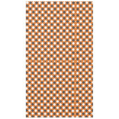 Monogram Oranje witte Plaid Gingham Tafelkleed (Voorkant)