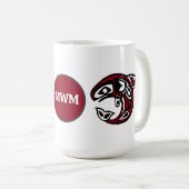 Monogram Orca Killer Whale Design Koffiemok (Voorkant rechts)