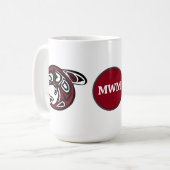 Monogram Orca Killer Whale Design Koffiemok (Voorkant links)