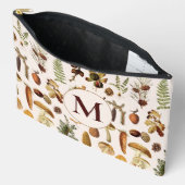 Monogram oud dennenbos schatten patroon etui (Open)
