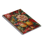 Monogram oude boekstijl Engels landenweekeinde Notitieboek (Rechterzijde)