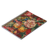 Monogram oude boekstijl Engels landenweekeinde Notitieboek (Linkerzijde)