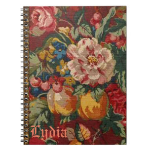 Monogram oude boekstijl Engels landenweekeinde Notitieboek