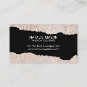 Monogram | Oude muur | Torn-effect Visitekaartje (Achterkant)