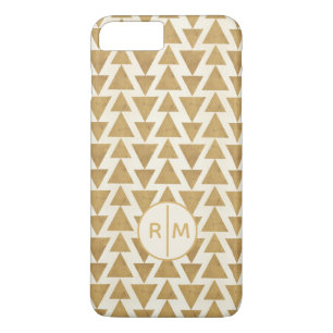 Monogram   Outdoor Geo Step   Gouden geometrisch p Case-Mate iPhone Case