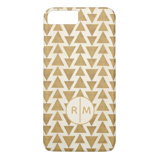 Monogram | Outdoor Geo Step | Gouden geometrisch p Case-Mate iPhone Case (Achterkant)