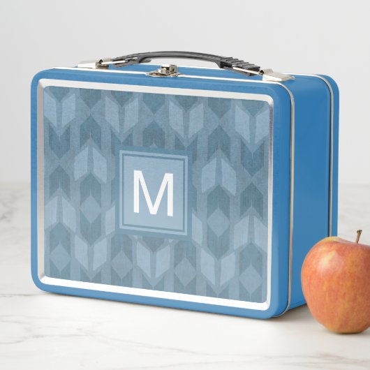 Monogram | OutdoorGeo-stap | Blauw pijlpatroon (In situ)