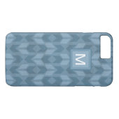 Monogram | OutdoorGeo-stap | Blauw pijlpatroon Case-Mate iPhone Case (Achterkant (Horizontaal))