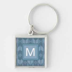 Monogram   OutdoorGeo-stap   Blauw pijlpatroon Sleutelhanger