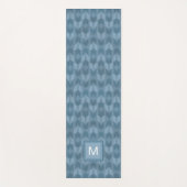Monogram | OutdoorGeo-stap | Blauw pijlpatroon Yogamat (Voorkant)