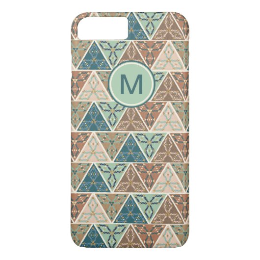 Monogram | OutdoorGeo-stap | Geometrisch patroon Case-Mate iPhone Case (Achterkant)